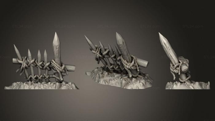 Figurines simple (Spikes1, STKPR_2257) 3D models for cnc